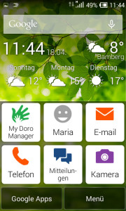 Doro Liberto 820 Mini Homescreen